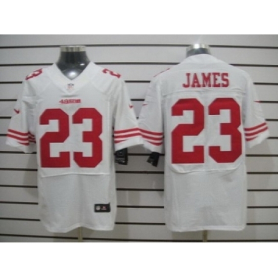 Nike San Francisco 49ers 23 LaMichael James White Elite NFL Jersey Nike San Francisco 49ers 23 LaMichael James White Elite NFL Jersey