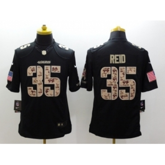 Nike San Francisco 49ers 35 Eric Reid black Limited Salute to Service NFL Jersey Nike San Francisco 49ers 35 Eric Reid black Limited Salute to Service NFL Jersey