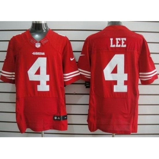 Nike San Francisco 49ers 4 Andy Lee Red Elite NFL Jersey Nike San Francisco 49ers 4 Andy Lee Red Elite NFL Jersey