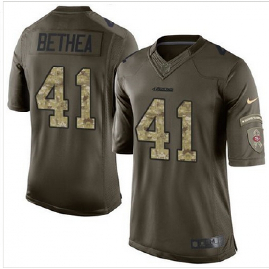 Nike San Francisco 49ers #41 Antoine Bethea Green Men 27s Stitched NFL Limited Salute to Service Jersey Nike San Francisco 49ers #41 Antoine Bethea Green Men 27s Stitched NFL Limited Salute to Service Jersey
