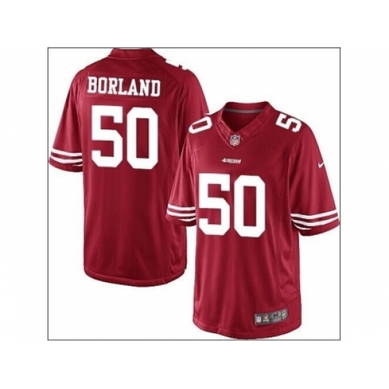 Nike San Francisco 49ers 50 Chris Borland Red Limited NFL Jersey Nike San Francisco 49ers 50 Chris Borland Red Limited NFL Jersey
