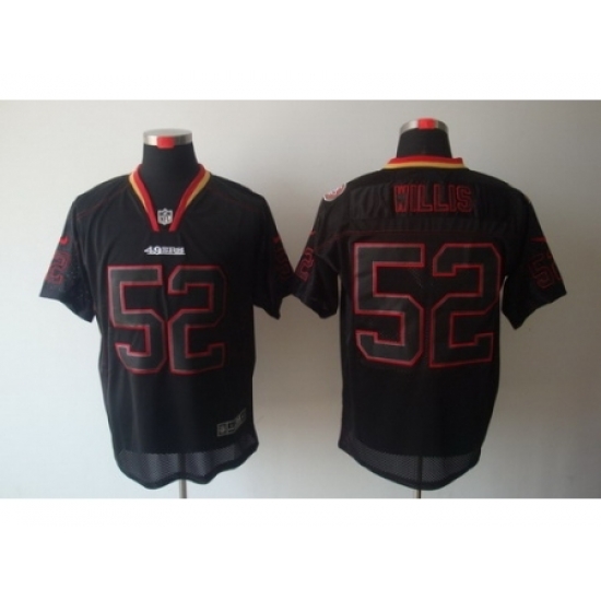Nike San Francisco 49ers 52 Patrick Willis Black Elite Lights Out NFL Jersey Nike San Francisco 49ers 52 Patrick Willis Black Elite Lights Out NFL Jersey
