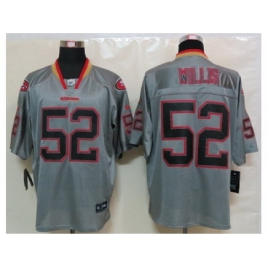 Nike San Francisco 49ers 52 Patrick Willis Grey Elite Lights Out NFL Jersey Nike San Francisco 49ers 52 Patrick Willis Grey Elite Lights Out NFL Jersey