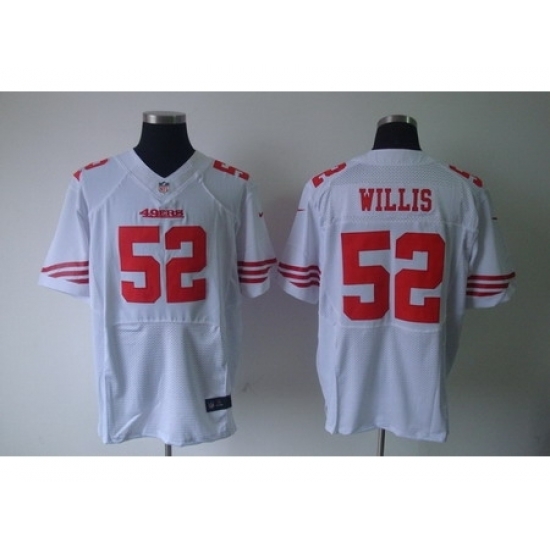 Nike San Francisco 49ers 52 Patrick Willis White Elite NFL Jersey Nike San Francisco 49ers 52 Patrick Willis White Elite NFL Jersey