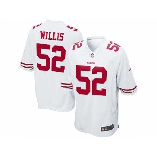 Nike San Francisco 49ers 52 Patrick Willis White Game NFL Jersey Nike San Francisco 49ers 52 Patrick Willis White Game NFL Jersey