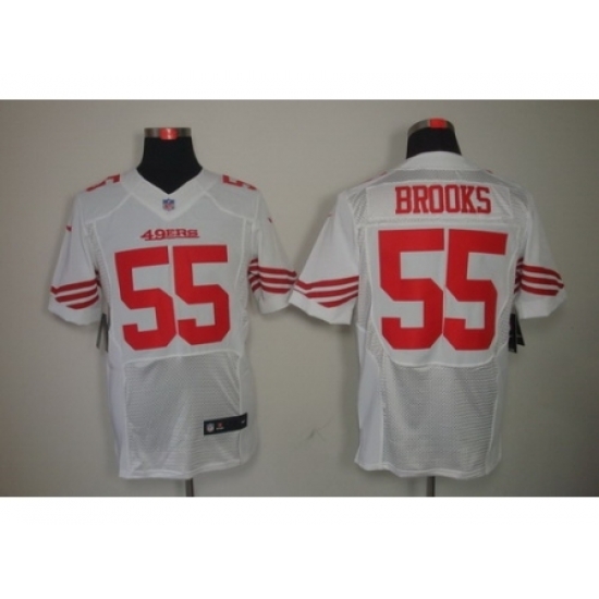 Nike San Francisco 49ers 55 Ahmad Brooks White Elite NFL Jersey Nike San Francisco 49ers 55 Ahmad Brooks White Elite NFL Jersey