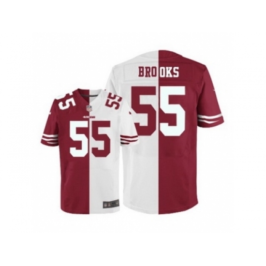 Nike San Francisco 49ers 55 Ahmad Brooks White Elite Split NFL Jersey Nike San Francisco 49ers 55 Ahmad Brooks White Elite Split NFL Jersey