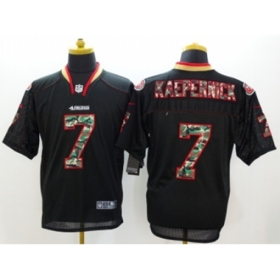 Nike San Francisco 49ers 7 Colin Kaepernick Black Elite Camo Fashion NFL Jersey Nike San Francisco 49ers 7 Colin Kaepernick Black Elite Camo Fashion NFL Jersey
