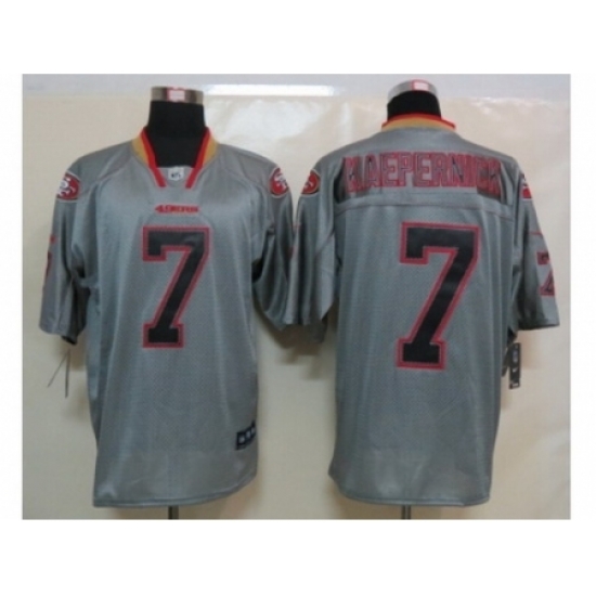 Nike San Francisco 49ers 7 Colin Kaepernick Grey Elite Lights Out NFL Jersey Nike San Francisco 49ers 7 Colin Kaepernick Grey Elite Lights Out NFL Jersey