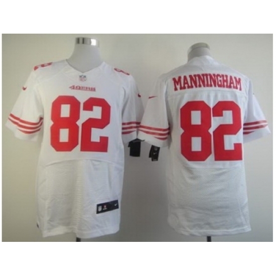 Nike San Francisco 49ers 82 Mario Manningham White Elite NFL Jersey Nike San Francisco 49ers 82 Mario Manningham White Elite NFL Jersey