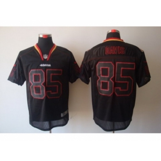 Nike San Francisco 49ers 85 Vernon Davis Black Elite Lights Out NFL Jersey Nike San Francisco 49ers 85 Vernon Davis Black Elite Lights Out NFL Jersey