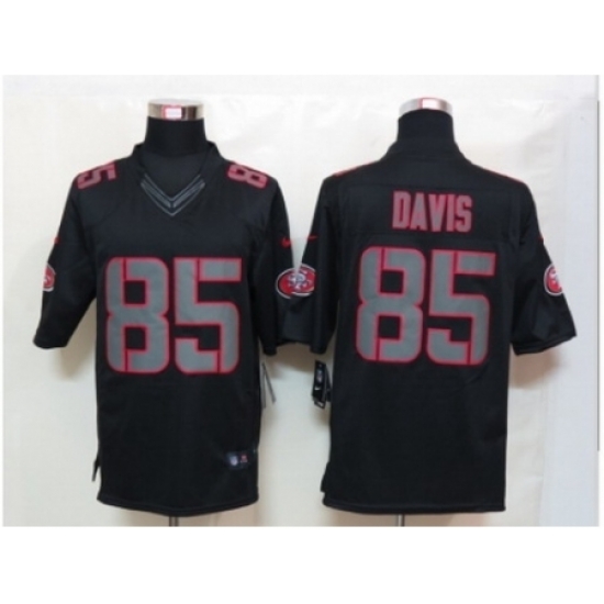 Nike San Francisco 49ers 85 Vernon Davis Black Limited Impact NFL Jersey Nike San Francisco 49ers 85 Vernon Davis Black Limited Impact NFL Jersey