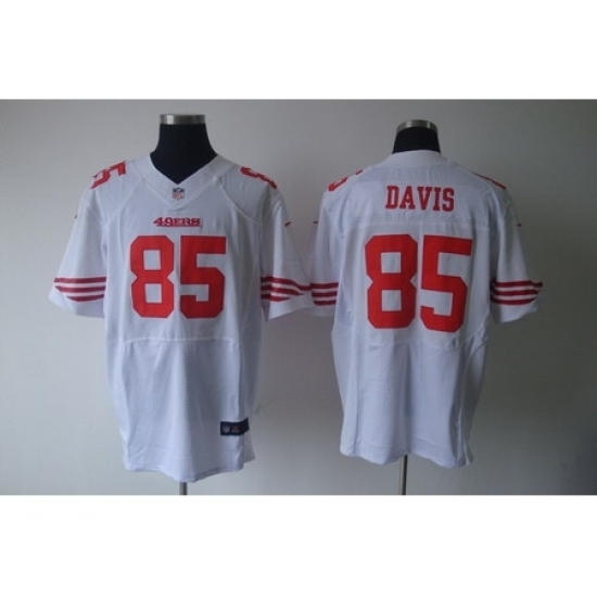 Nike San Francisco 49ers 85 Vernon Davis White Elite NFL Jersey Nike San Francisco 49ers 85 Vernon Davis White Elite NFL Jersey