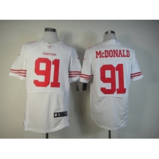 Nike San Francisco 49ers 91 Ray McDonald White Elite NFL Jersey Nike San Francisco 49ers 91 Ray McDonald White Elite NFL Jersey
