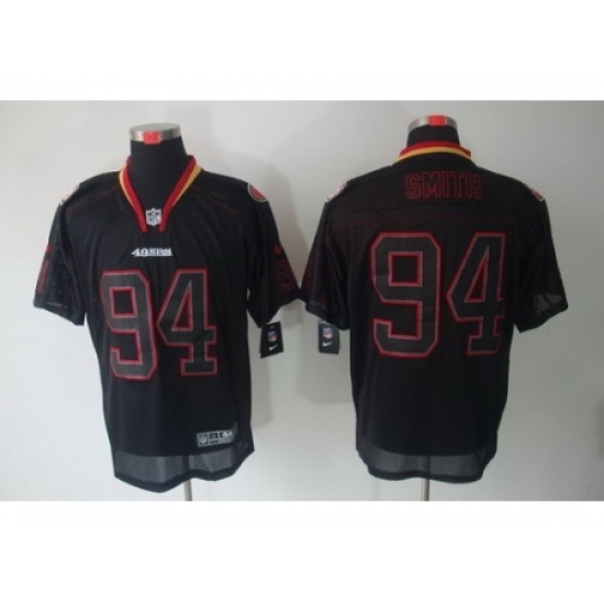 Nike San Francisco 49ers 94 Justin Smith Black Elite Lights Out NFL Jersey Nike San Francisco 49ers 94 Justin Smith Black Elite Lights Out NFL Jersey