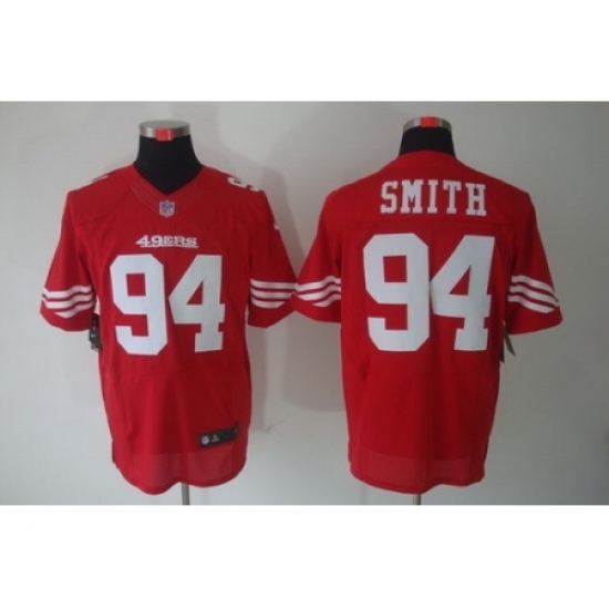 Nike San Francisco 49ers 94 Justin Smith Red Elite NFL Jersey Nike San Francisco 49ers 94 Justin Smith Red Elite NFL Jersey