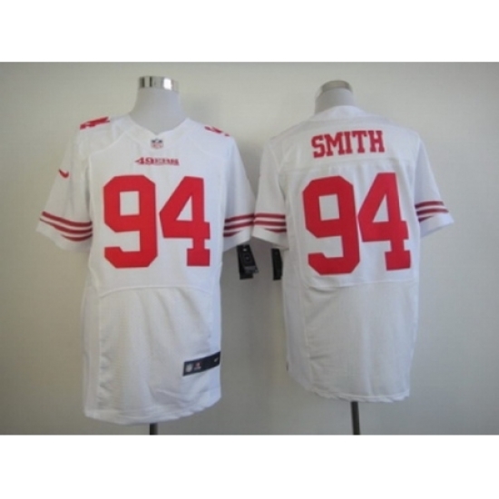 Nike San Francisco 49ers 94 Justin Smith White Elite NFL Jersey Nike San Francisco 49ers 94 Justin Smith White Elite NFL Jersey