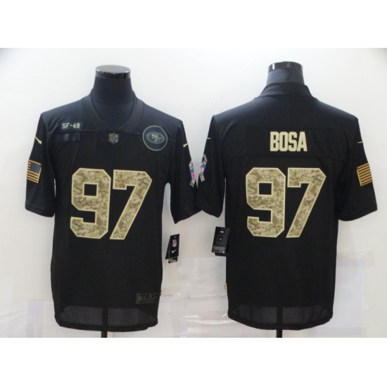 Nike San Francisco 49ers 97 Nick Bosa Black Camo 2020 Salute To Service Limited Jersey Nike San Francisco 49ers 97 Nick Bosa Black Camo 2020 Salute To Service Limited Jersey