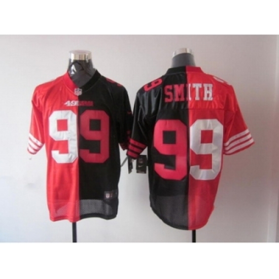 Nike San Francisco 49ers 99 Aldon Smith Black Red Elite Split NFL Jersey Nike San Francisco 49ers 99 Aldon Smith Black Red Elite Split NFL Jersey