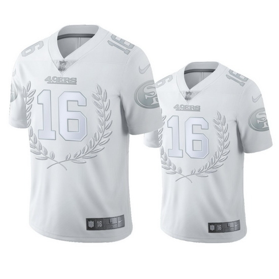 San Francisco 49ers 16 Joe Montana Men 27 Nike Platinum NFL MVP Limited Edition Jersey San Francisco 49ers 16 Joe Montana Men 27 Nike Platinum NFL MVP Limited Edition Jersey