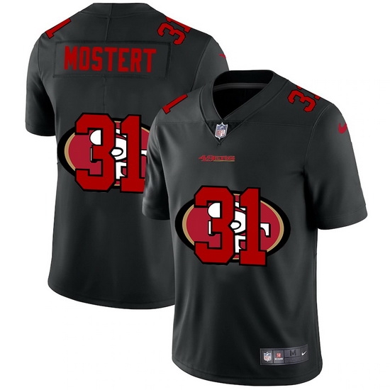 San Francisco 49ers 31 Raheem Mostert Men Nike Team Logo Dual Overlap Limited NFL Jersey Black San Francisco 49ers 31 Raheem Mostert Men Nike Team Logo Dual Overlap Limited NFL Jersey Black