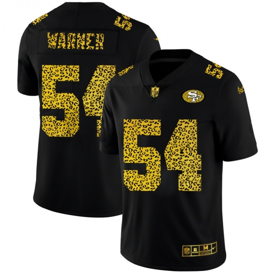 San Francisco 49ers 54 Fred Warner Men Nike Leopard Print Fashion Vapor Limited NFL Jersey Black San Francisco 49ers 54 Fred Warner Men Nike Leopard Print Fashion Vapor Limited NFL Jersey Black