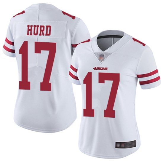 49ers 17 Jalen Hurd White Women Stitched Football Vapor Untouchable Limited Jersey 49ers 17 Jalen Hurd White Women Stitched Football Vapor Untouchable Limited Jersey