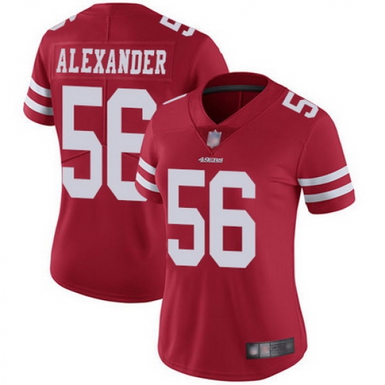 49ers 56 Kwon Alexander Red Team Color Womens Stitched Football Vapor Untouchable Limited Jersey 49ers 56 Kwon Alexander Red Team Color Womens Stitched Football Vapor Untouchable Limited Jersey
