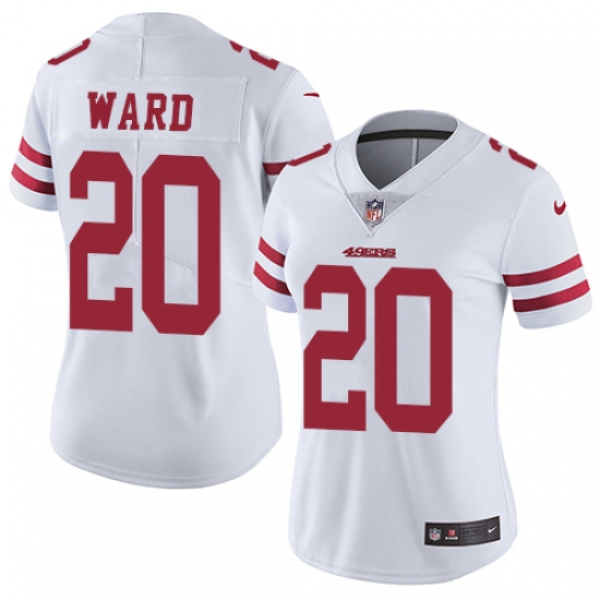 Nike 49ers #20 Jimmie Ward White Womens Stitched NFL Vapor Untouchable Limited Jersey Nike 49ers #20 Jimmie Ward White Womens Stitched NFL Vapor Untouchable Limited Jersey
