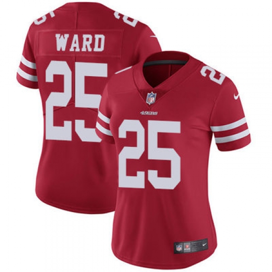 Nike 49ers #25 Jimmie Ward Red Team Color Womens Stitched NFL Vapor Untouchable Limited Jersey Nike 49ers #25 Jimmie Ward Red Team Color Womens Stitched NFL Vapor Untouchable Limited Jersey