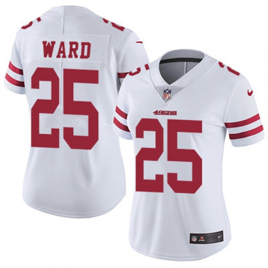 Nike 49ers #25 Jimmie Ward White Womens Stitched NFL Vapor Untouchable Limited Jersey Nike 49ers #25 Jimmie Ward White Womens Stitched NFL Vapor Untouchable Limited Jersey