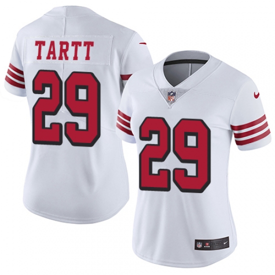 Nike 49ers #29 Jaquiski Tartt White Rush Womens Stitched NFL Vapor Untouchable Limited Jersey Nike 49ers #29 Jaquiski Tartt White Rush Womens Stitched NFL Vapor Untouchable Limited Jersey