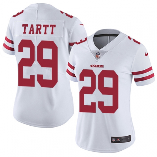 Nike 49ers #29 Jaquiski Tartt White Womens Stitched NFL Vapor Untouchable Limited Jersey Nike 49ers #29 Jaquiski Tartt White Womens Stitched NFL Vapor Untouchable Limited Jersey