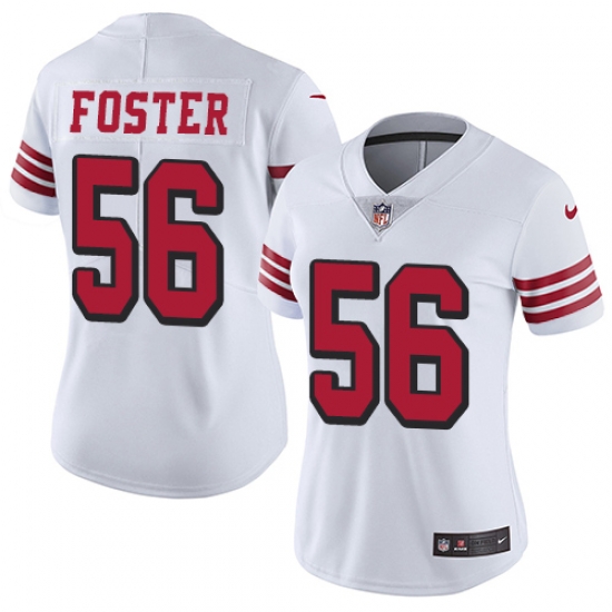 Nike 49ers #56 Reuben Foster White Rush Womens Stitched NFL Vapor Untouchable Limited Jersey Nike 49ers #56 Reuben Foster White Rush Womens Stitched NFL Vapor Untouchable Limited Jersey