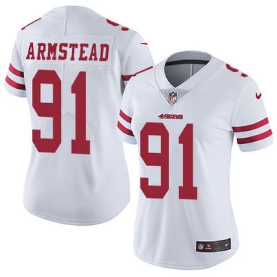 Nike 49ers #91 Arik Armstead White Womens Stitched NFL Vapor Untouchable Limited Jersey Nike 49ers #91 Arik Armstead White Womens Stitched NFL Vapor Untouchable Limited Jersey