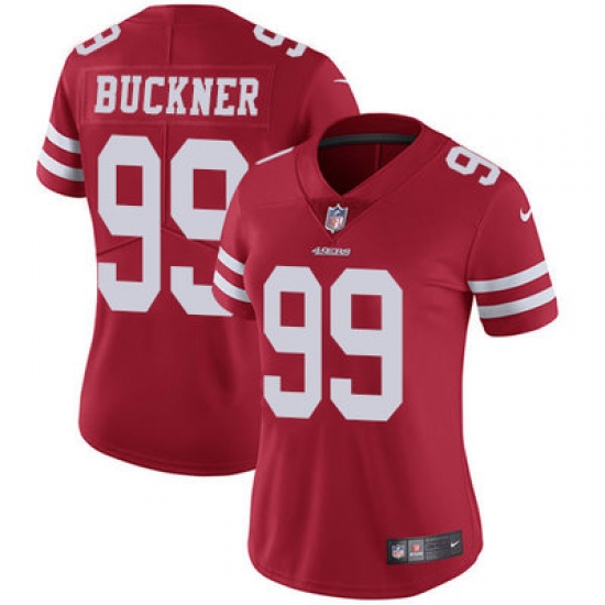 Nike 49ers #99 DeForest Buckner Red Team Color Womens Stitched NFL Vapor Untouchable Limited Jersey Nike 49ers #99 DeForest Buckner Red Team Color Womens Stitched NFL Vapor Untouchable Limited Jersey