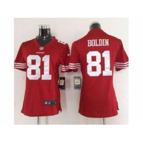 Nike Women San francisco 49ers #81 boldin red jerseys Nike Women San francisco 49ers #81 boldin red jerseys