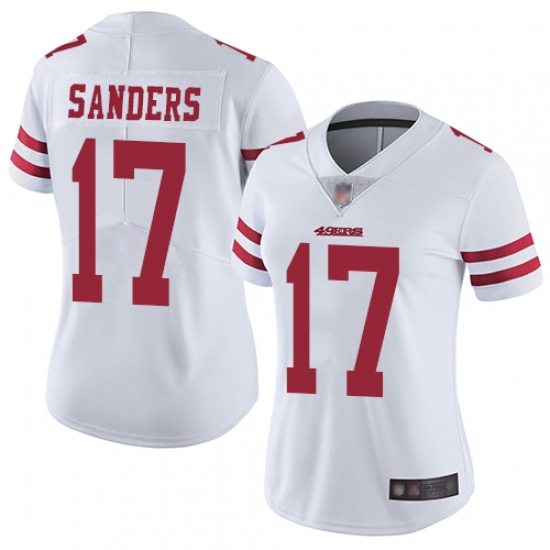Women 49ers 17 Emmanuel Sanders White Stitched Football Vapor Untouchable Limited Jersey Women 49ers 17 Emmanuel Sanders White Stitched Football Vapor Untouchable Limited Jersey