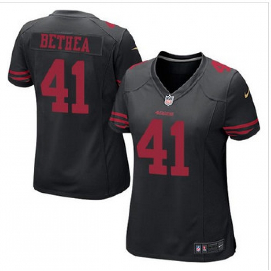 Women NEW San Francisco 49ers #41 Antoine Bethea Black Alternate Stitched NFL Elite Jersey Women NEW San Francisco 49ers #41 Antoine Bethea Black Alternate Stitched NFL Elite Jersey