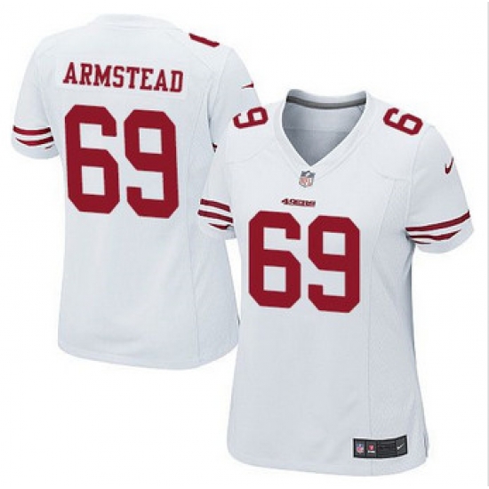 Women NEW San Francisco 49ers #69 Arik Armstead White Stitched NFL Elite Jersey Women NEW San Francisco 49ers #69 Arik Armstead White Stitched NFL Elite Jersey