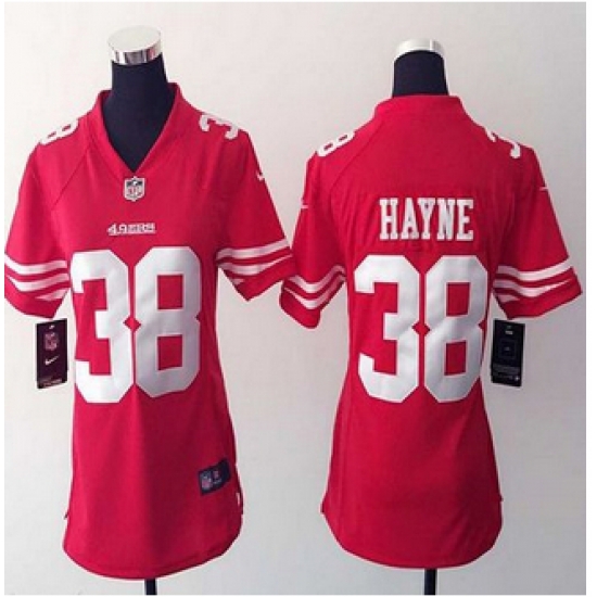 Women New 49ers #38 Jarryd Hayne Red Team Color Stitched NFL Elite Jersey Women New 49ers #38 Jarryd Hayne Red Team Color Stitched NFL Elite Jersey