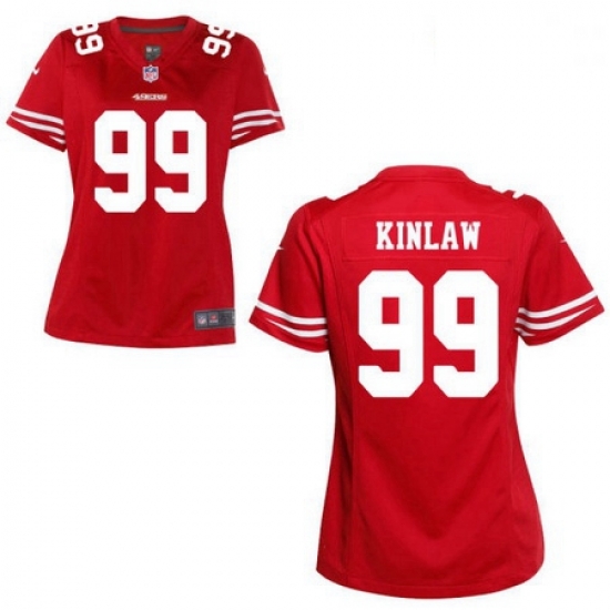 Women Nike 49ers 99 Javon Kinlaw Red Game Stitched NFL Jersey Women Nike 49ers 99 Javon Kinlaw Red Game Stitched NFL Jersey