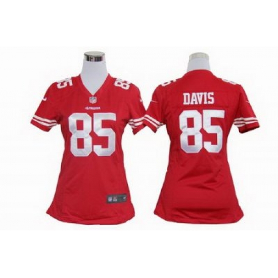 Women Nike NFL San Francisco 49ers 85# Vernon Davis Red Jersey Women Nike NFL San Francisco 49ers 85# Vernon Davis Red Jersey