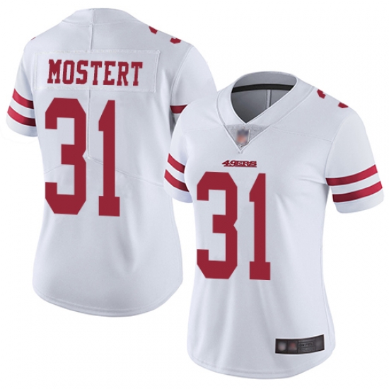 Women Nike San Francisco 49ers 31 Raheem Mostert White Vapor Untouchable Limited NFL Jersey Women Nike San Francisco 49ers 31 Raheem Mostert White Vapor Untouchable Limited NFL Jersey