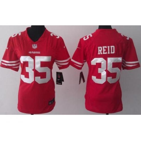 Women Nike San Francisco 49ers 35 Eric Reid Red Jerseys Women Nike San Francisco 49ers 35 Eric Reid Red Jerseys