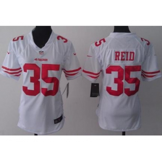 Women Nike San Francisco 49ers 35 Eric Reid White Jerseys Women Nike San Francisco 49ers 35 Eric Reid White Jerseys