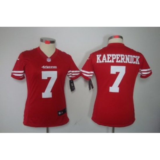Women Nike San Francisco 49ers 7 Colin Kaepernick Red Color LIMITED NFL Jerseys Women Nike San Francisco 49ers 7 Colin Kaepernick Red Color LIMITED NFL Jerseys