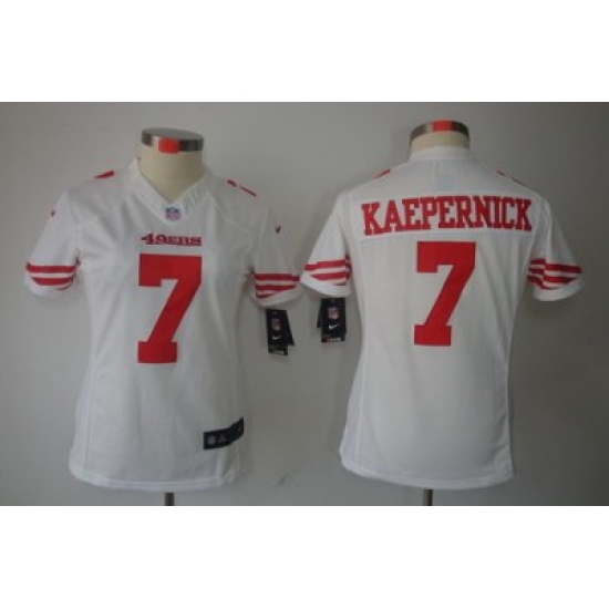 Women Nike San Francisco 49ers 7 Colin Kaepernick White Color LIMITED NFL Jerseys Women Nike San Francisco 49ers 7 Colin Kaepernick White Color LIMITED NFL Jerseys