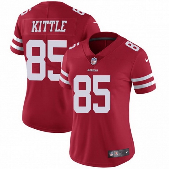 Women Nike San Francisco 49ers 85 George Kittle Red Vapor Untouchable Limited NFL Jersey Women Nike San Francisco 49ers 85 George Kittle Red Vapor Untouchable Limited NFL Jersey