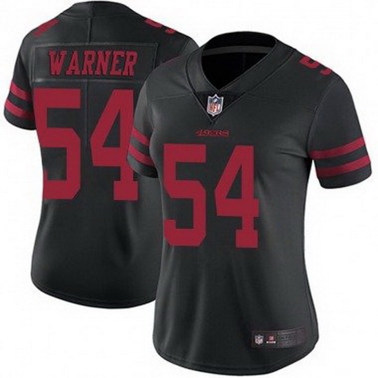 Women Nike San Francisco 49ers Fred Warner 54 Black Vapor Untouchable Limited NFL Jersey Women Nike San Francisco 49ers Fred Warner 54 Black Vapor Untouchable Limited NFL Jersey